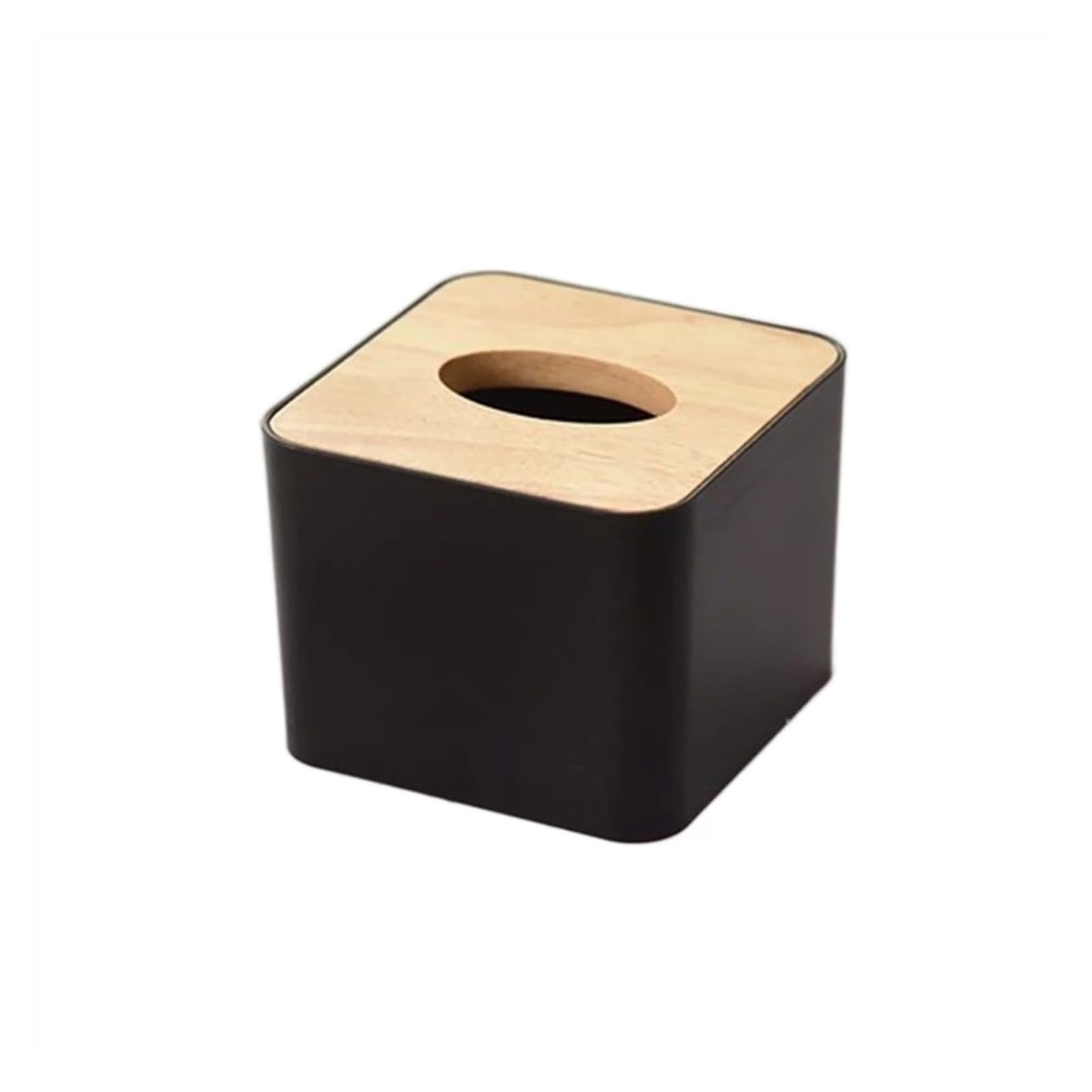 Tissue Case 1pc Household Tissue Box Napkin Paper Storage Home Organizer Desktop Holder Tissue Dispenser(Black)