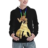 UOGEEP Anime Fate Zero Gilgamesh Gate Of Babylon Hoodie Fashion Female Long Sleeve Hooded Leisure Pullover Black