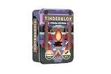 Alley Cat Games Tinderblox Storm Edition Ages 6+ | 2-6 Players | Dexterity Stacking Game | Skill & Balance | Travel Tin | Tabletop Challenge | Waterproof Travel Game