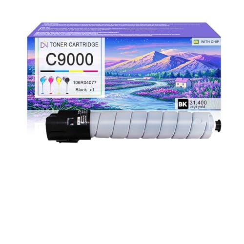 Image of C9000 Toner Cartridge Compatible for Xerox 106R04077 Black Toner Cartridges Work for Xerox VersaLink C9000 C9000DT C9000DTM Printers