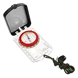 Outanaya Multifunktionaler Outdoor Kompass mit Spiegel und Nachleuchtfunktion Stabiles Abs Material...