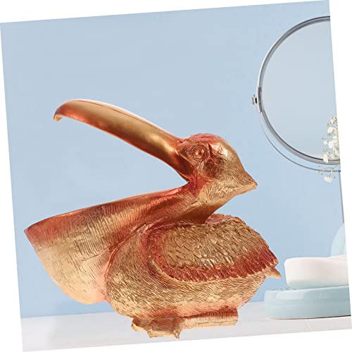 minkissy Vogel Statue Skulptur Schlüssel Behälter Dekorative Schale Geschenkebox Schmuck Box Aufbewahrungsbox Tischdekoration für Zuhause Desktop Ornament