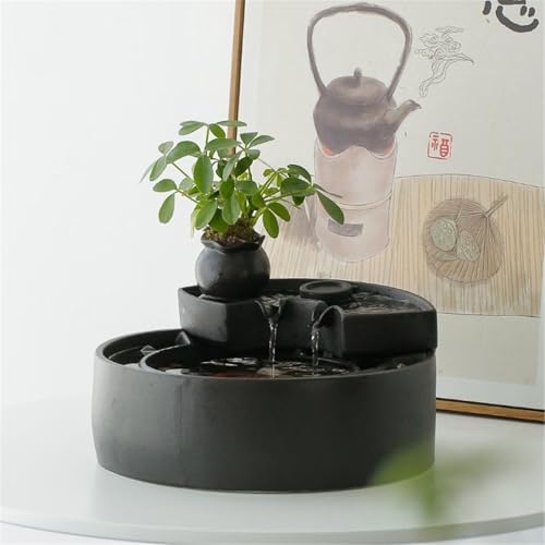 Fuente interior contra el estrés con estanque de estilo chino 5