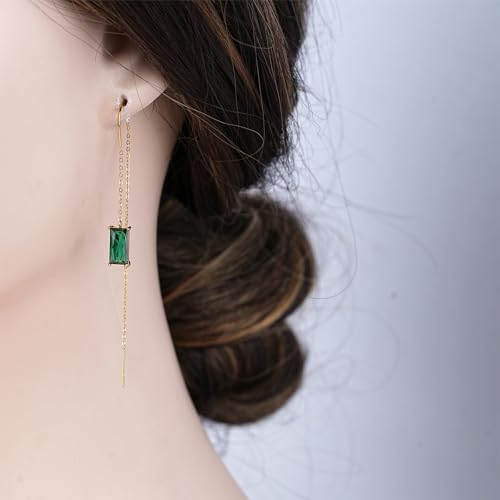 Boucles d'oreilles chaîne cœur en or 18 carats le cadeau romantique idéal - 6