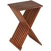 Bare Decor Leaf Folding Counterstool in Solid Teak Wood 24 high,Brown