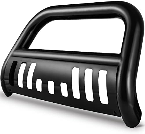 AUTOSAVER88 Bull Bar Compatible for 05-15 Toyota Tacoma 3" Tube Brush Push Grille Guard Front Bumper (Black)