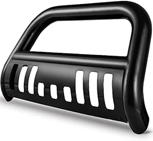 AUTOSAVER88 Bull Bar Compatible for 05-15 Toyota Tacoma 3" Tube Brush Push Grille Guard Front Bumper (Black)