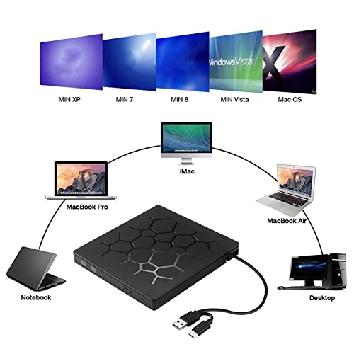 Lecteur DVD externe pour ordinateur portable polyvalent au bureau - 2