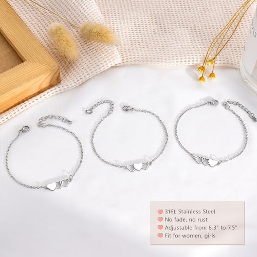 GBTBYS 3pcs Mother Daughter Bracelets Set Birthday Gifts for Mom Daughter by GBTBYS - Used condition - Image 4