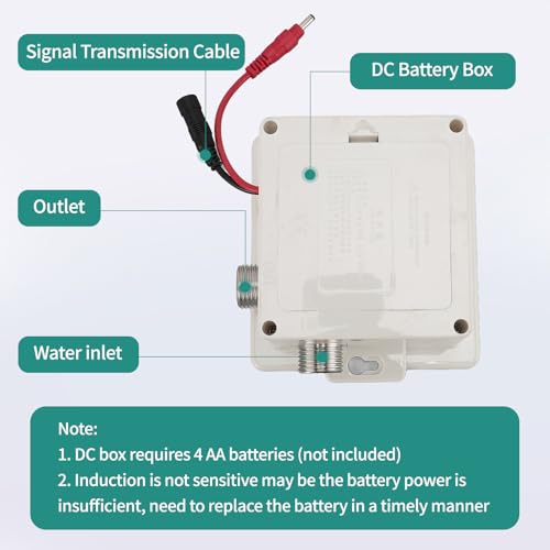 Gugxiom Touchless Bathroom Faucet, Automatischer Wasserhahn mit Sensor, Wasserhahn Messing 1 Hole, Tap for Bathrooms Kitchens Toilets