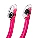 IST SN-204 Dry Top Snorkel with Hypoallergenic Silicone, Splash Guard & Flex Tube for Diving & Snorkeling (Pink)