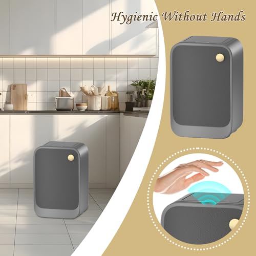 Cubo de basura compacto para baños pequeños que soluciona la falta de espacio 3
