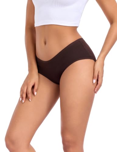 Image of Cotton Hipster Panties for Women Mid Rise Underwear Full Coverage Soft Ladies Underwear Pack