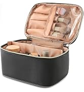 KITENROM Extral Large Makeup Bag Portable Cosmetic Bags for Women Zipper Pouch for Purse Make Up ...