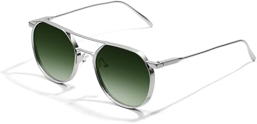 SAM AND MARSHALL ALPHA Sunglass I 400% UV Protection I Tinted Metal Sunglass I Round Sunglass I Unisex