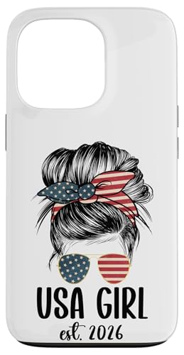 New American Woman Proud USA Girl 2026 Citizenship �X�}�z�P�[�X iPhone 13 Pro �p