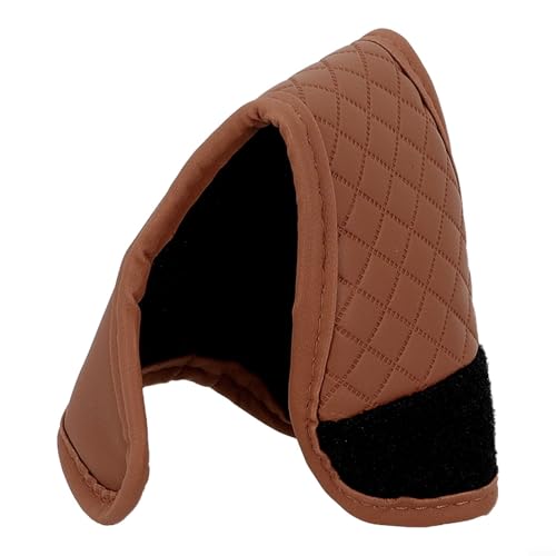 Sleek PU Leather Car Gear Shift Cover Adds Elegance to Your Driving Experience (Brown)