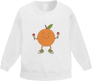 Azeeda 'Orange with Maracas' Kid's Sweatshirt/Jumper (3-4 Years) (KW00099061)