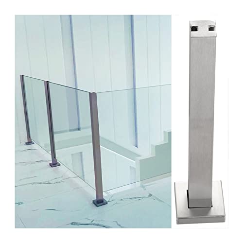 Poteau de garde-corps en verre balcon escalier terrasse de jardin hauteur 23 31 39 47 pouces