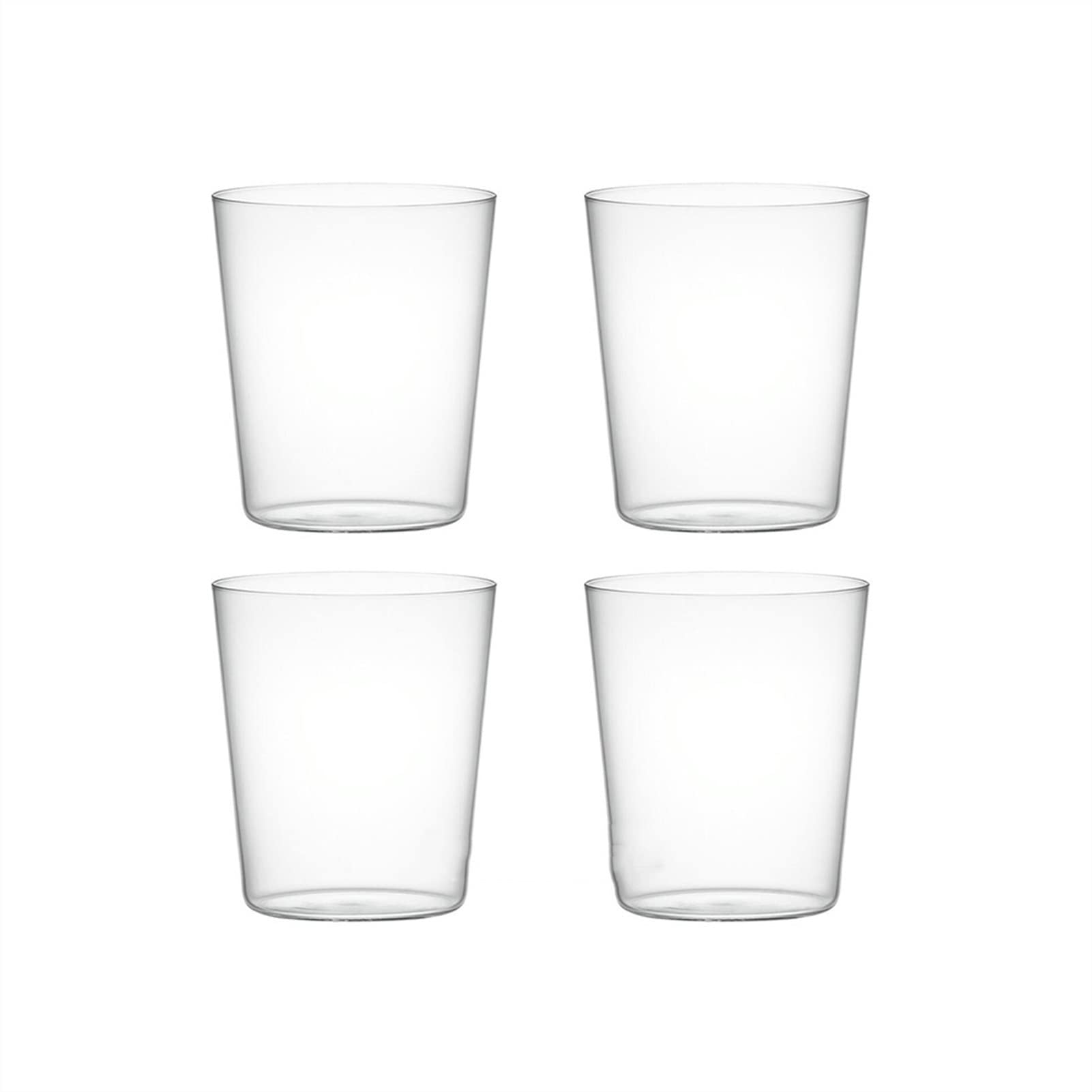 Glas-Kaffeetassen, 4 Stück, Trinkgläser, Haushalt, 380 ml, Whiskyglas, Saftgläser, Cocktailglas, ideal für Restaurants, Partys, Bars, Glas-Kaffeetassen