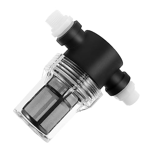 SEWACC Filtro De Acero Inoxidable Malla Reemplazo Filtros De Repuesto Filtro De Agua Pantalla 1/2 Pulgada De Agua Filtro En Línea De 1/2 Pulgada Filtro De Bomba Black El Plastico