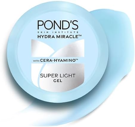 Pond's Super Light Gel Oil Free Face Moisturizer 200 g | With Cera-Hyamino for Ultimate Soft Smooth Skin - Daily Use