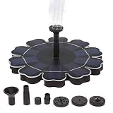 Decdeal Solar Pond Pump, Upgraded Solar Fountain Pump With Battery Backup 2.5W F...