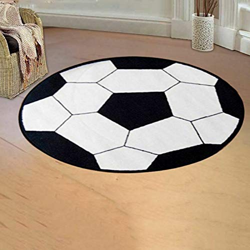 ELECTROPRIME Round Football Carpet Living Room Parlor Mats Children Kids Boys Bedroom Ca U1A2