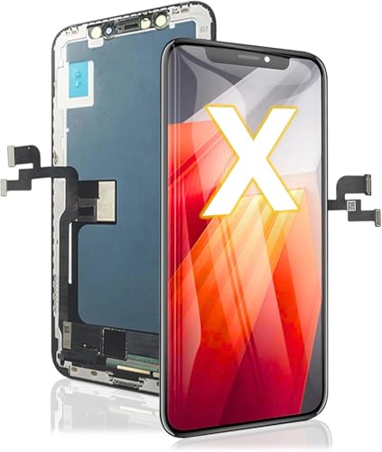 ETech61 iPhone X LCD Screen Replacement In-Cell Display with Touch Digitizer Assembly Compatible with A1865 A1901 A1902 Front Repair Screen Screen Only