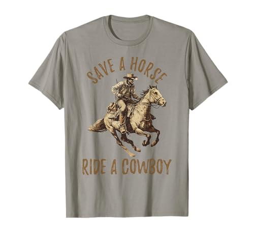 Vintage Save A Horse, Ride A Cowboy Camiseta
