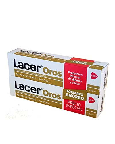 Lacer DUPLO Oros Pasta Dientes, 2x125ml Cover