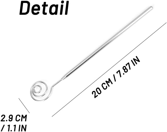 2 Pack Dipping Tool - Large Chocolate Dipping Tool Set - Reliable Stainless Steel Spiral Swirl Candy Fork for Handmade Praline and Truffle Baking (2 Pack)