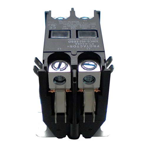 Protactor 2 Pole 40 AMP Heavy Duty AC Contactor Replaces Virtually All Residential 2 Pole Models