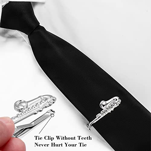 Image of HAWSON 2 inch / 2.2 inch Tie Clip for Men, Novelty Tie Bar Clip for Men and Boys, Interesting Tie Clip for Party