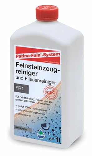 Patina-Fala FR1 Feinsteinzeugreiniger und Fliesenreiniger 1 Liter. Für Innen- und Außenbereich