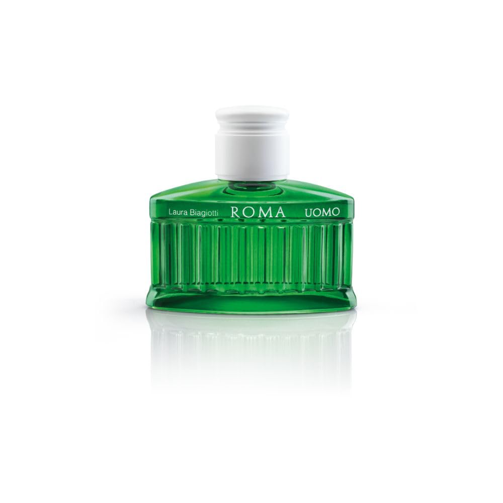 Roma Uomo Green Swing, 2.5 oz - EDT Spray - Cologne for Men - Woody, Floral Fragrance - Long-Lasting - Natural Spray - Elegant Bottle