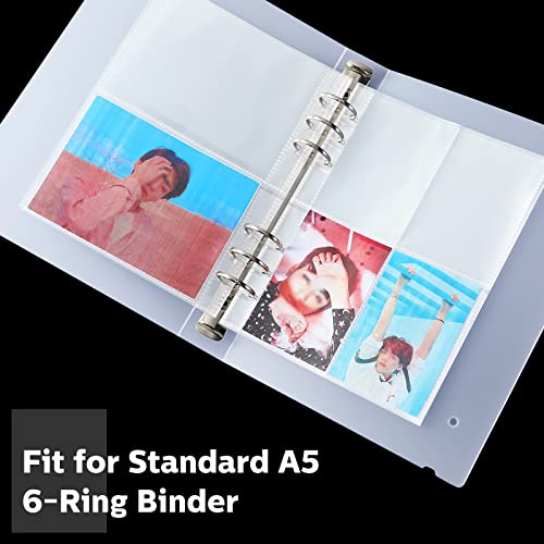 Pochette transparente A5 pour classeur contre la poussière et l'usure des cartes - 6