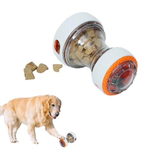 virkwuy Rolling Feeder Giocattolo per Cani, Gioco Dispenser Cibo per Cani, Giocattolo Interattivo per Gatti, Giocattoli Dispenser Snack per la Salute Slow Food, Adatti a Tutti i Tipi di Cani