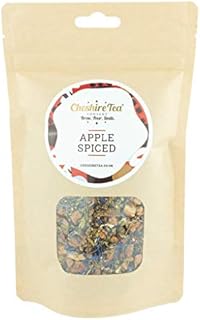 Cheshire Tea Company® Premium Apple Spiced - 100g Ethically Sourced Loose Leaf Fruit Infusion Tea Leaves