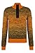 Produktbild BOSS Herren Arverioso Regular-Fit Pullover mit Troyerkragen und unkonventionellem Mouliné-Muster Dunkelgrün L