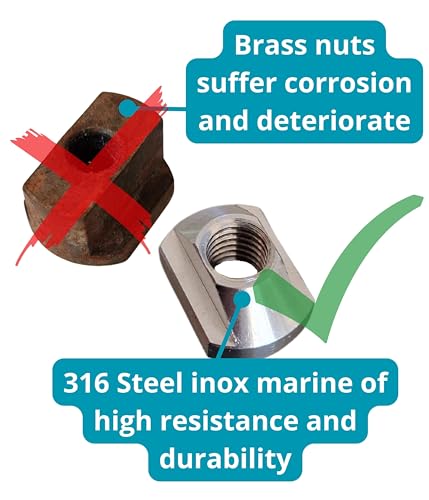 Enhanc3d Designs - Nuts and Torx Screws for Wingfoil Hydrofoil, Surfoil in Marine Grade Stainless Steel… (M8) - Image 4