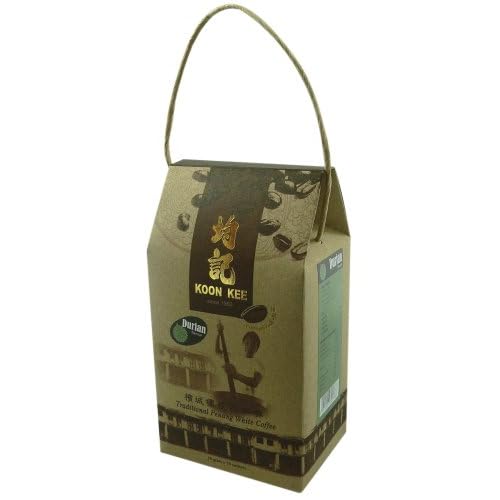 Traditional Penang White Coffee Premium Pack - Durian Flavor (15 x 35 grams sachets)