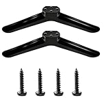HARY Universal TV Stand Legs for 32–55 Inch TVs, Replacement Base Feet for TCL, Roku, Samsung, LG, Hisense, Table Desk TV Stand, Includes Screws, Non-Slip & Easy Installation, Black