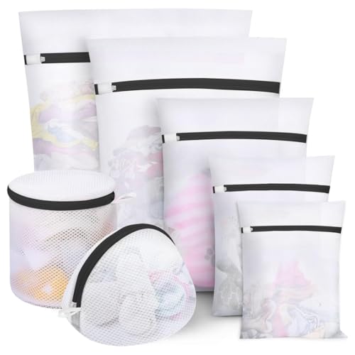 Listado de centros de lavado nuevos que Puedes Comprar On-line. 46 Bolsas de Lavandería,7 Pcs Bolsas de Malla de Lavandería para Delicados,Bolsa de Lavandería de Viaje,Bolsas para la Colada Adecuada para Clasificación de Ropa y Lavado,para...