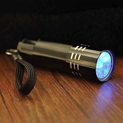Uvs Torch, Black Light Pets Urine Detector 9 Led Uvs Blacklight, Uvs Flashlight Find Dry Stains On Carpets/Rugs/Floor Black #TOP5