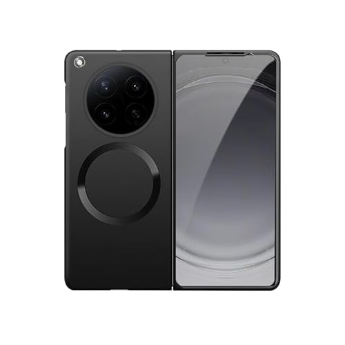 KOOLRIVER�EFor OPPO Find N6 �P�[�X �J�o�[ �}�b�g�d�l �n�[�h�P�[�X �܂肽���݌^ Qi�[�d ���C�����X�[�d�Ή� �V���v�� For �I�b�| �t�@�C���h �ی�P�[�X(�u���b�N)