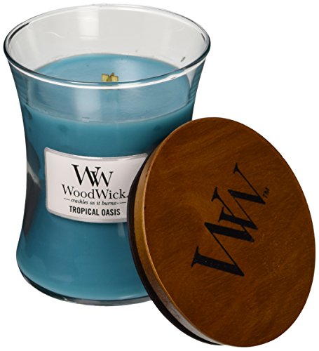 WoodWick Medium Hourglass Candle, Tropical Oasis, 9.7 oz