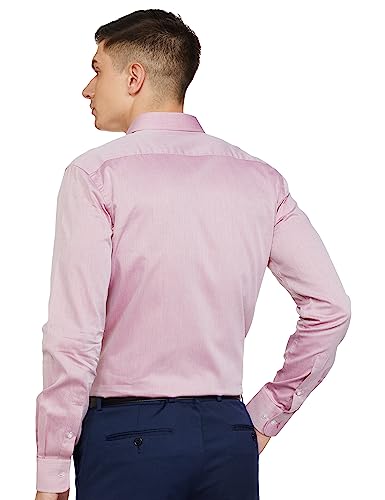 Image of Park Avenue Men's Pure Cotton Structure Pattern Slim Fit Semi Cutaway Collar Full Sleeve Formal Shirt