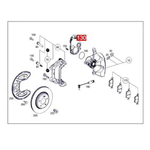 Actionneur frein stationnement Benz W213 E200 E260 E300 E350 0009061004 - 5