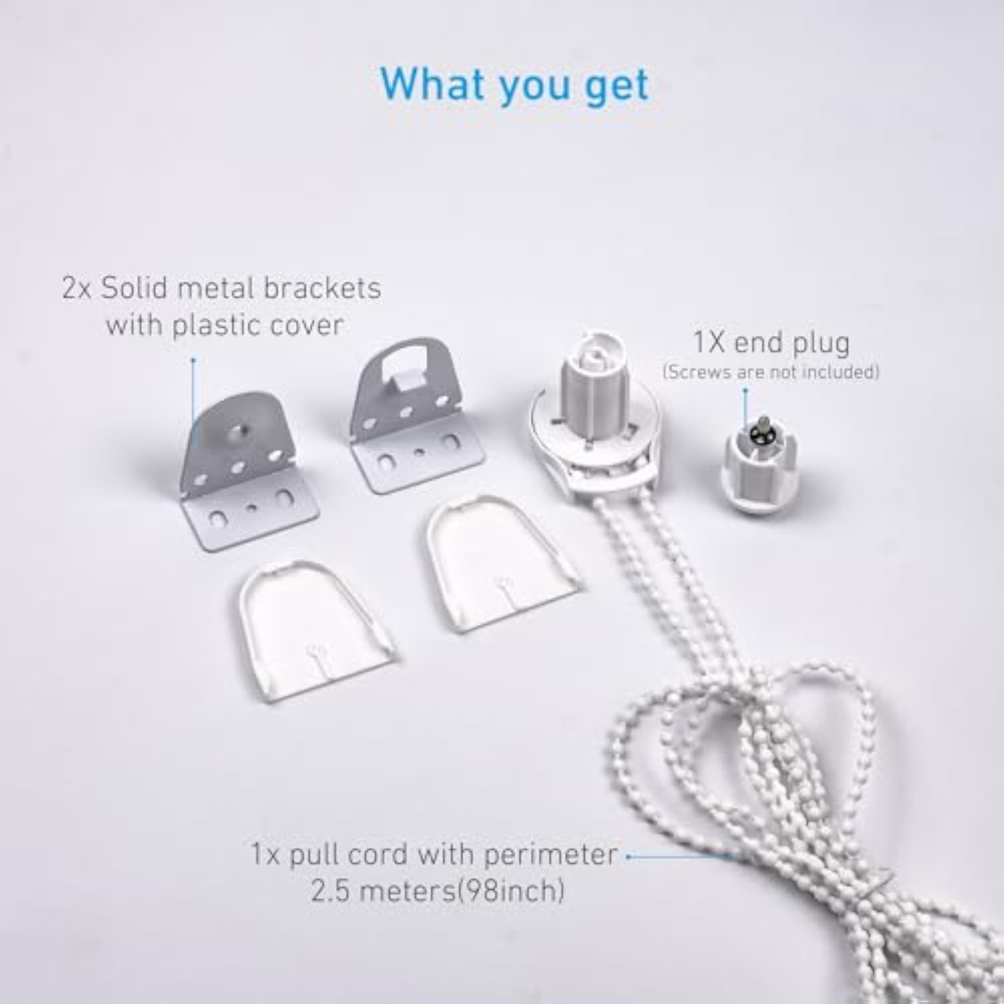 25mm Metal Bracket Upgrade Roller Blind Fittings Kit